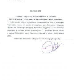 Prokuratura Okręgowa Rzeszów, dia 14.10.2015r.